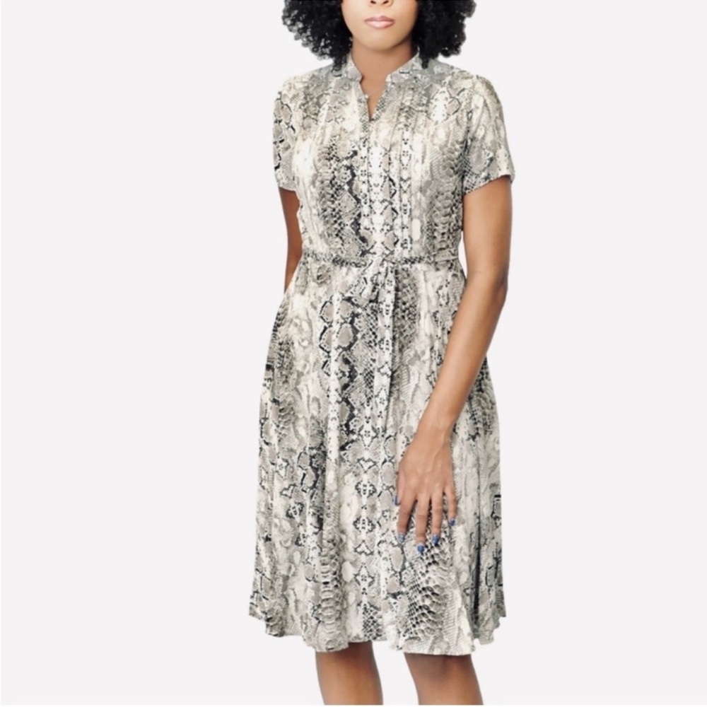 NANETTE LEPORE Snakeskin Print Dress, size 4. GUC.
